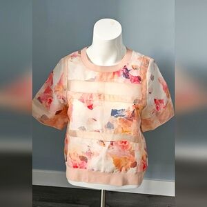 Rebecca Taylor Silk Floral Top 2